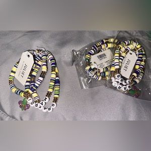 Mardi Gras bracelet set 💜💚NEW